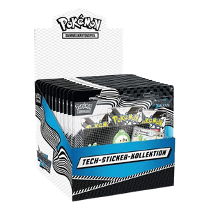 Pokémon Black Bolt Tech Sticker Collection Display