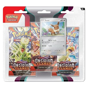 OBF Eevee 3-Pack Blister Pokémon Obsidian Flames Eevee 3-Pack Blister