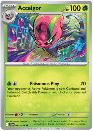Accelgor.JTG_.13.56687-1.png Pokémon Journey Together Accelgor 13/180