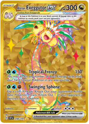 Pokémon Surging Sparks Alolan Exeggutor ex 248/250