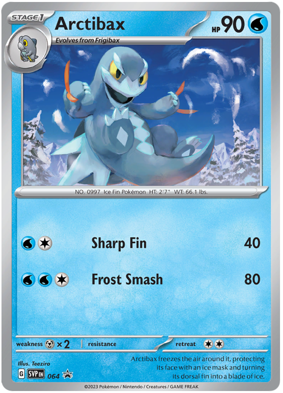 Pokémon Scarlet & Violet Black Star Promos Arctibax 64/225