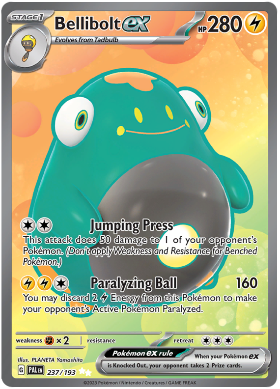 Pokémon Paldea Evolved Bellibolt ex 237/193