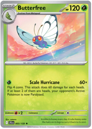 Pokémon Journey Together Butterfree 3/180