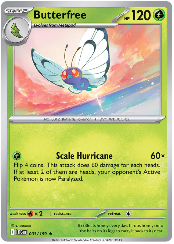 Pokémon Journey Together Butterfree 3/180