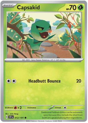 Pokémon Surging Sparks Capsakid 12/250