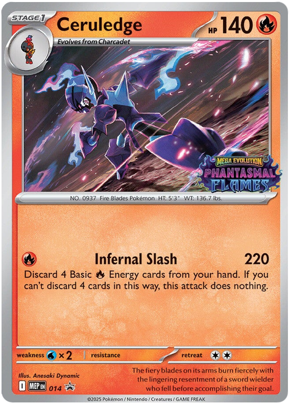 Pokémon Mega Evolution Black Star Promos Ceruledge 14/93