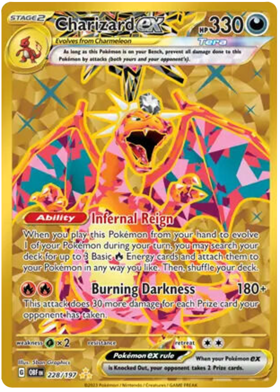 Pokémon Obsidian Flames Charizard ex 228/197