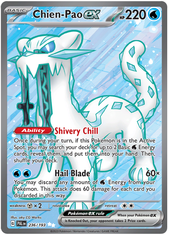 Pokémon Paldea Evolved Chien-Pao ex 236/193