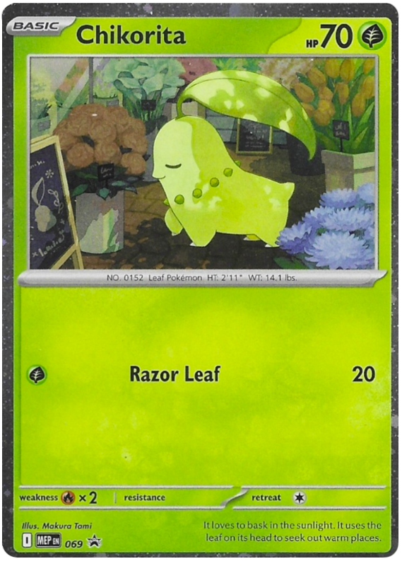 Pokémon Mega Evolution Black Star Promos Chikorita 69/93