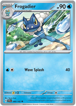 Pokémon Stellar Crown Frogadier 40/142