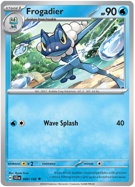 Pokémon Stellar Crown Frogadier 40/142