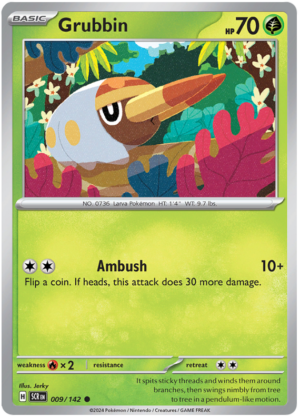 Grubbin.SCR_.9.54092-1.png Pokémon Stellar Crown Grubbin 9/142