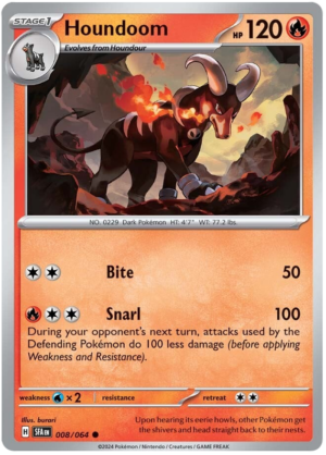 Houndoom.SFA_.8.53803.png Pokémon Shrouded Fable Houndoom 8/64