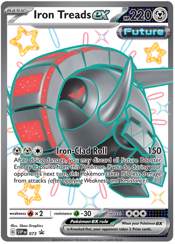Pokémon Scarlet & Violet Black Star Promos Iron Treads ex 73/225