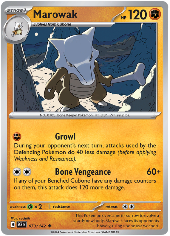 Pokémon Stellar Crown Marowak 73/142