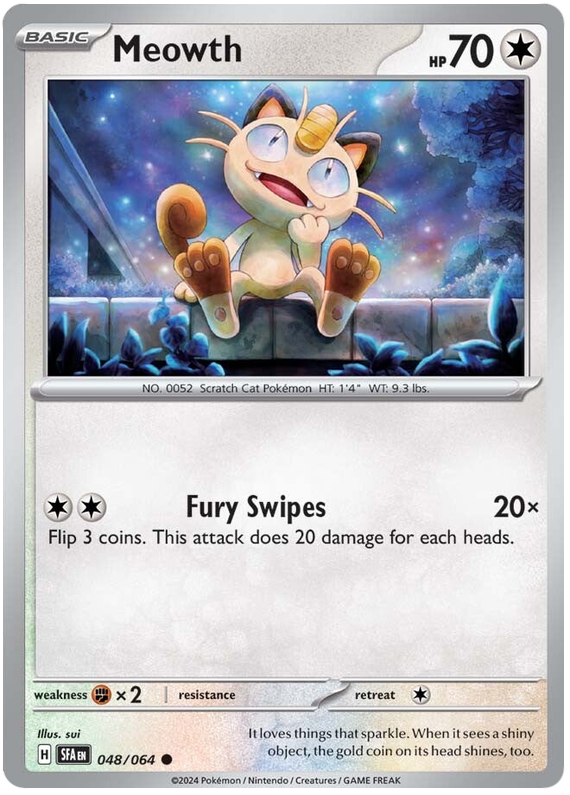 Pokémon Shrouded Fable Meowth 48/64