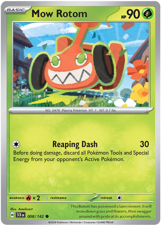 Pokémon Stellar Crown Mow Rotom 8/142