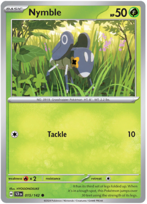 Pokémon Stellar Crown Nymble 15/142