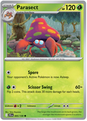 Pokémon Journey Together Parasect 5/180