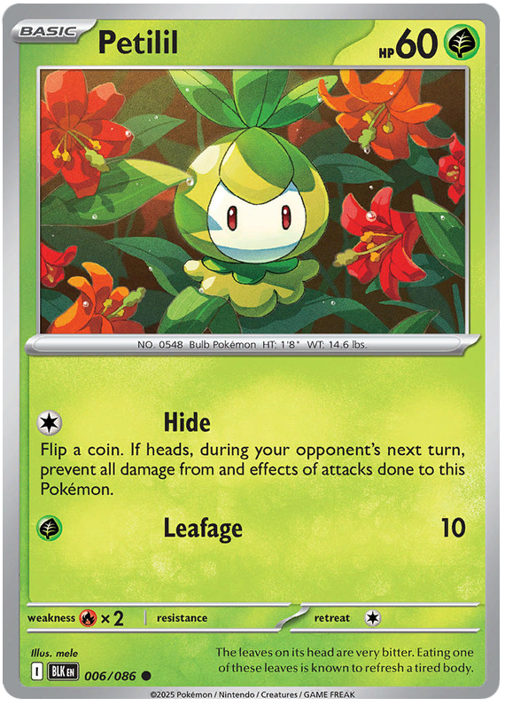 Pokémon Black Bolt Petilil 6/86