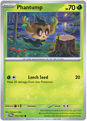 Pokémon Twilight Masquerade Phantump 12/167