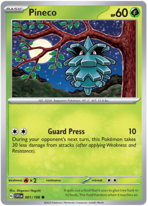 Pokémon Scarlet & Violet Pineco 1/198
