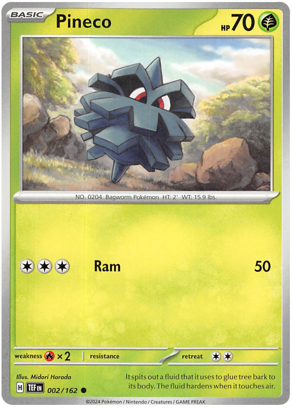 Pokémon Temporal Forces Pineco 2/162