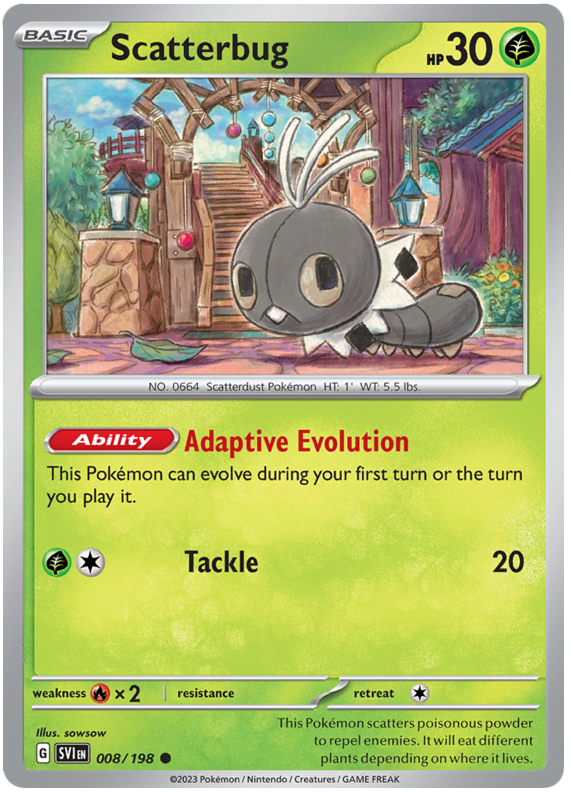 Pokémon Scarlet & Violet Scatterbug 8/198