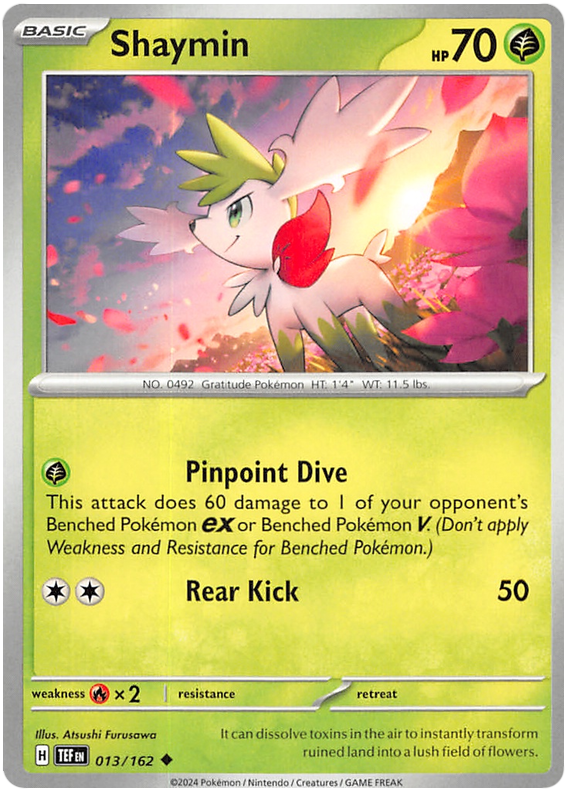 Pokémon Temporal Forces Shaymin 13/162