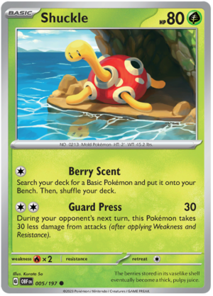 Pokémon Obsidian Flames Shuckle 5/197