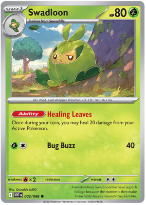 Pokémon White Flare Swadloon 2/86