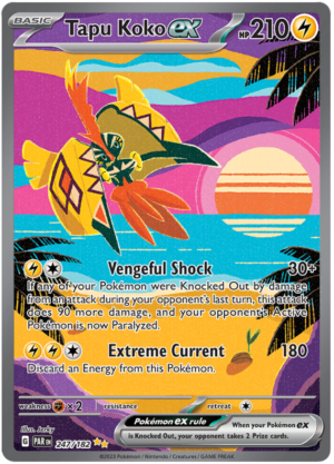 Tapu-Koko-ex.PAR_.247.50526.png Pokémon Paradox Rift Tapu Koko ex 247/182
