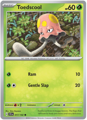Pokémon Stellar Crown Toedscool 17/142