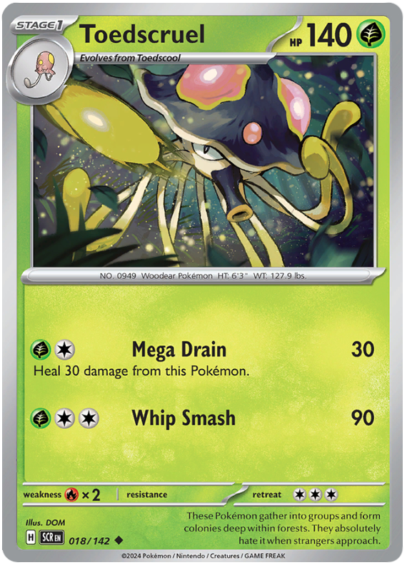Pokémon Stellar Crown Toedscruel 18/142