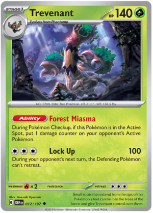 Pokémon Obsidian Flames Trevenant 12/197