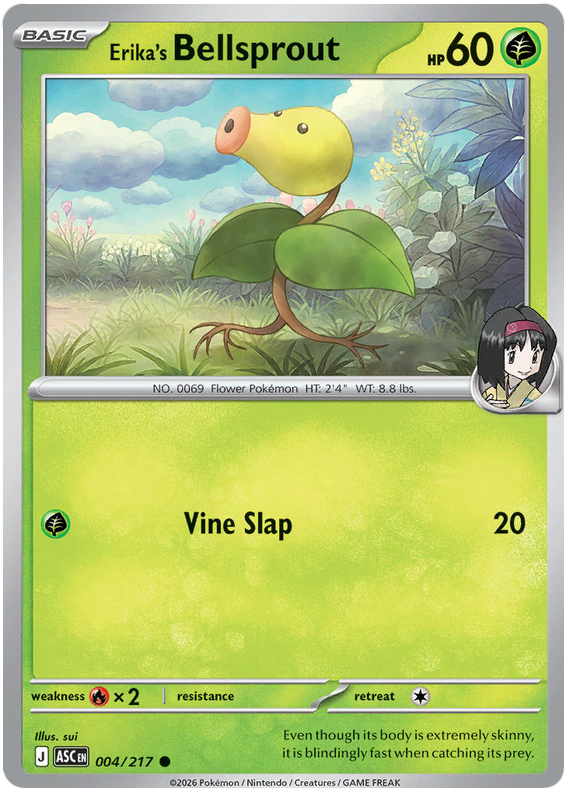 Pokémon Ascended Heroes Erika's Bellsprout 004/295