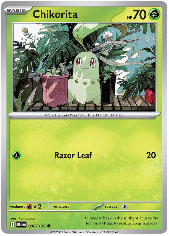 Pokémon Mega Evolution Chikorita 008/188