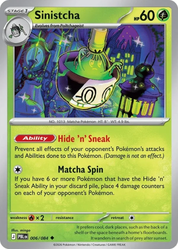 Pokémon Pitch Black Sinistcha 006/84