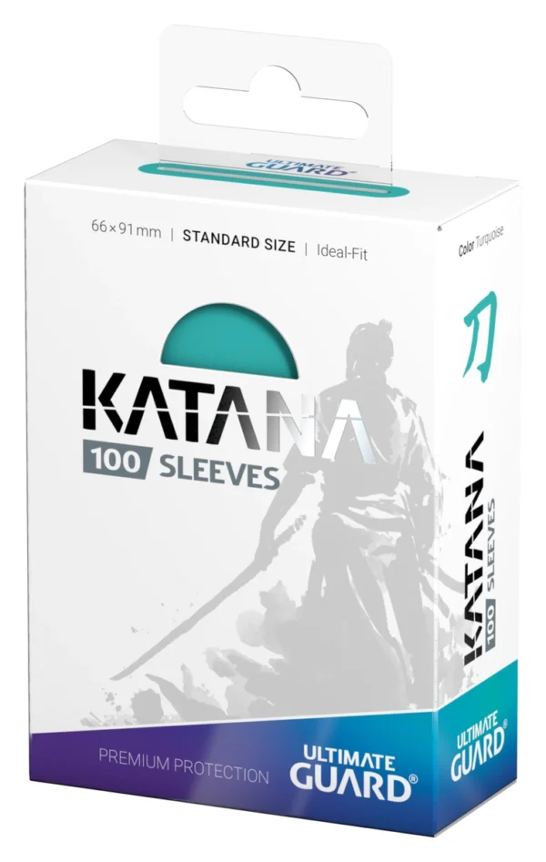 Ultimate Guard Katana Sleeves Standard Size (100) - Turquoise verpakking voorkant